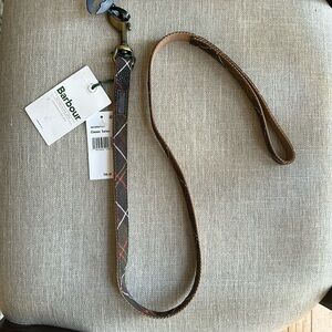 NWT Barbour Dog Leash. Classic tartan plaid.